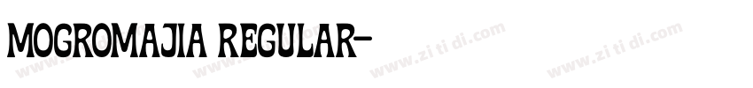 MOGRomajiA Regular字体转换